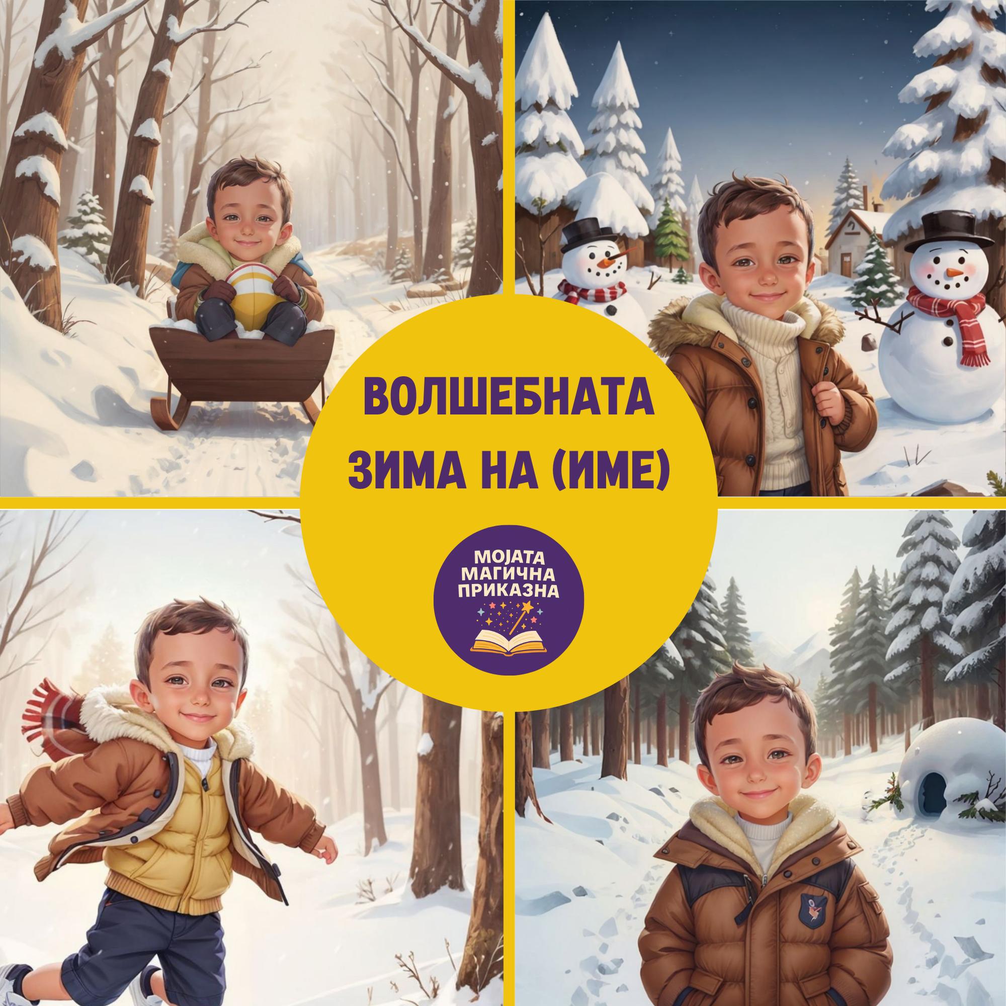 Волшебната зима на (Името на вашето дете)